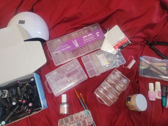 Nail Art Kit with UV Lamp and Accessories 60 or best offer
