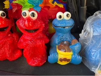 Elmo/ Cookie Monster piggy bank