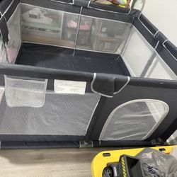 Large Baby Playpen/ Toddler Play Yard - Barley Used 