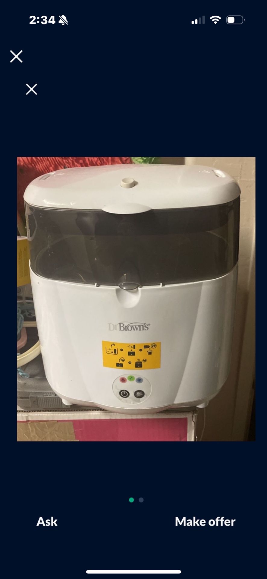 Dr. Brown’s Natural Flow® Deluxe Baby Bottle Sterilizer