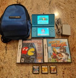 Nintendo Ds DSi Light Blue Console Bundle