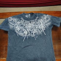 Vintage Y2k Blue Affliction Shirt 