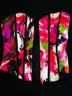 Like New! Bebe Silk Corset Top, Size XS
