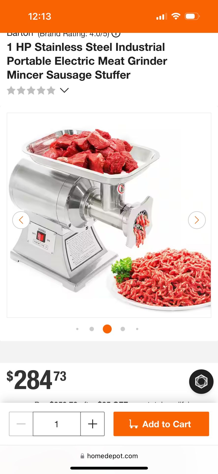 Meat Grinder 1HP New