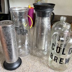 Tupperware cold brew coffee carafe x 2