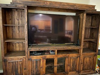 4 piece..Wooden Entertainment Center