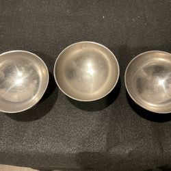 Alesacy 18/8 Stainless Steel Serving Bowls (3) | Vintage Style Kitchen 