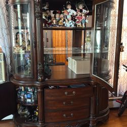 2 Piece Curio China Cabinet