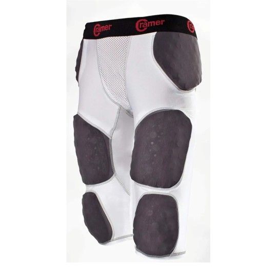 7 Pad Football Girdle With Integrated Hip, Thigh and Tailbone Pads, Designed for Protection from High Impacts, High Hip Pad Coverage, Extra Thigh Prot