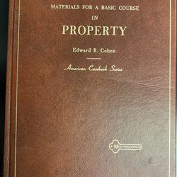 Materials for a Basic Course In Property (1978)