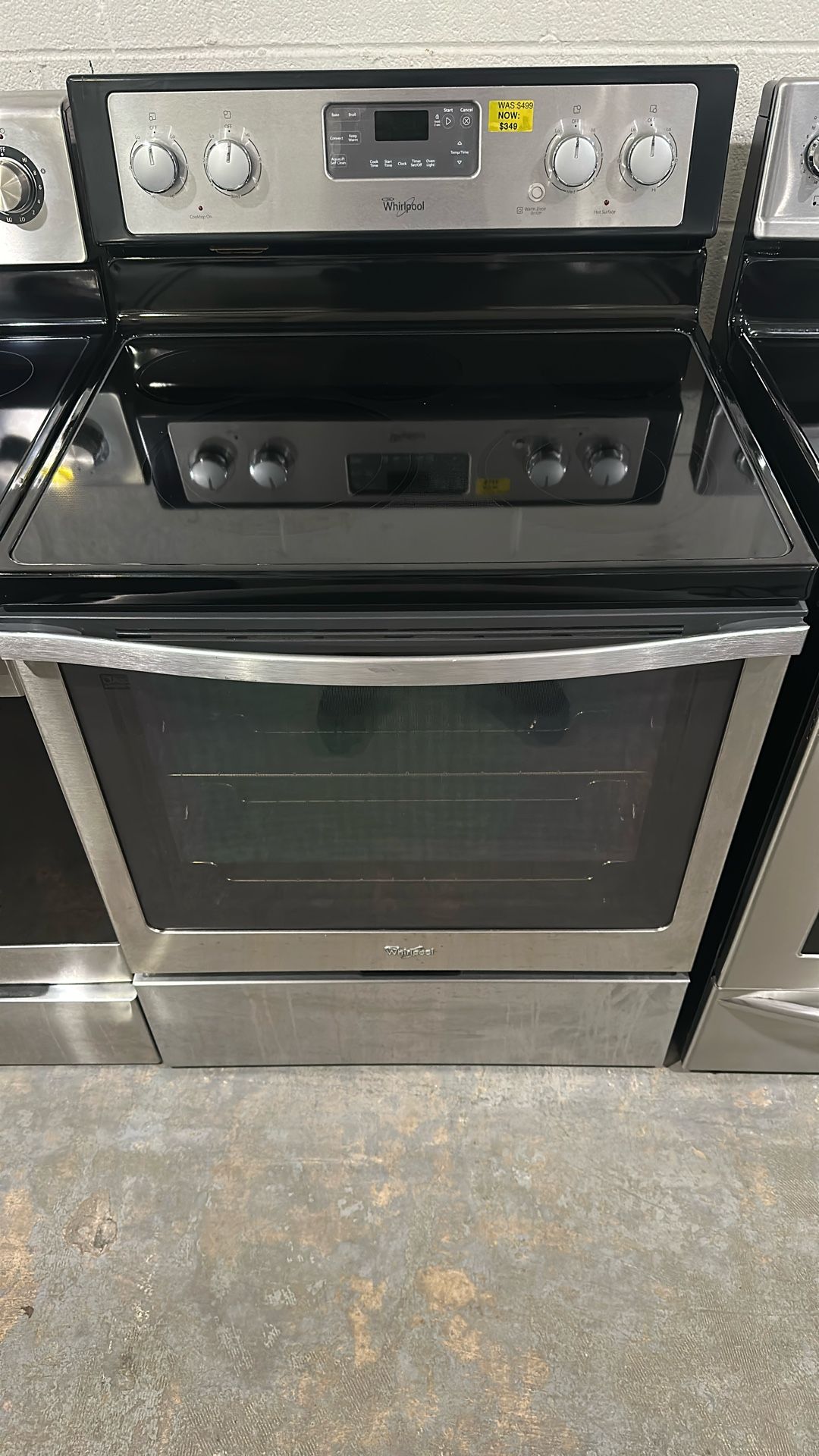 Whirlpool Glass Top, Electric Stove