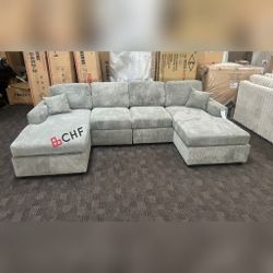 Corduroy  Living Room Sectional Sofa 