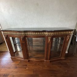 China Cabinet Glass View Granite 