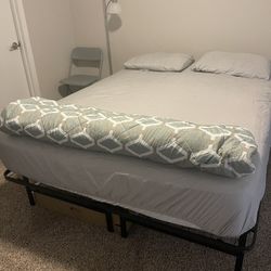 Serta Queen Mattress With Iron Bed Frame