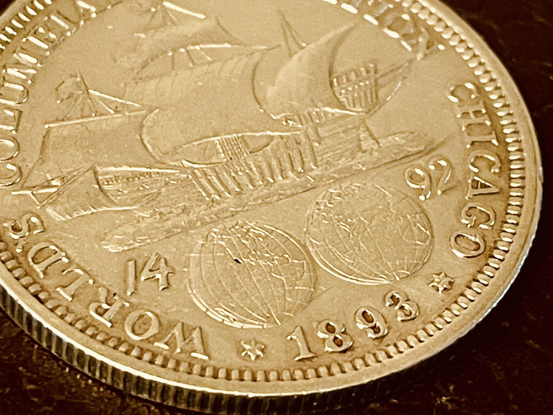 50 cents 1893 Collectible Coin USA