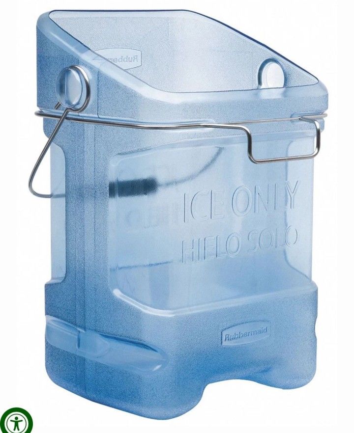 Rubbermaid FG9F5400T 5.5 Gallon Safety Ice Tote with Hook Adapter
