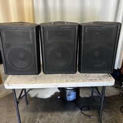 Electrovoice EV T221M stage monitor speakers