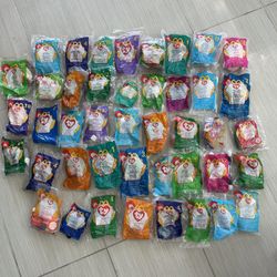 Brand New - Price for Lot Of 43 McDonald’s Beany Baby Collectibles 