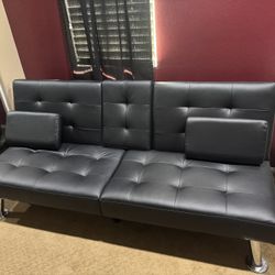 Pleather Fulton Couch 
