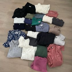 A Bag of Japanese Brand Clothes including The North Face Size M, L and XL