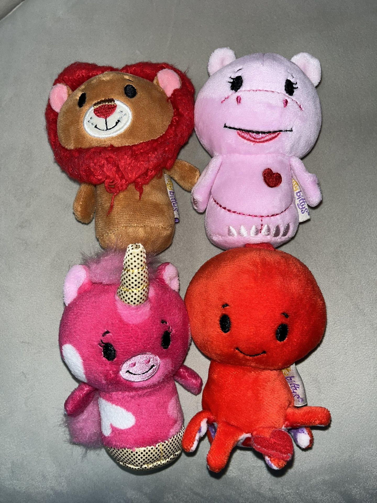 Hallmark Valentine’s Day Itty Bittys (Lion, Unicorn, Octopus & Hippo)