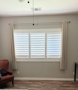 SAME DAY PRICING! Custom Interior Shutters- REAL WOOD, LIFETIME WARRANTY, Plantation Shutters, Window Treatments, Window Coverings, Persianas de Mader