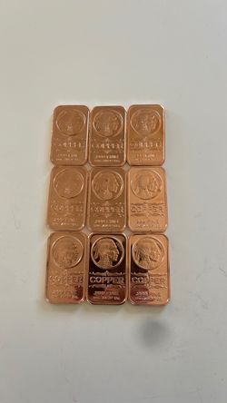 9-1 oz Copper Bars