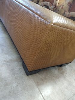 Tommy Bahama Style Nailhead Trim End Of Bed Bench
