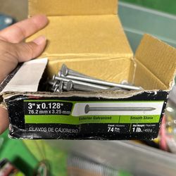 Nails 3” Exterior Galvanized smooth shank 50pc