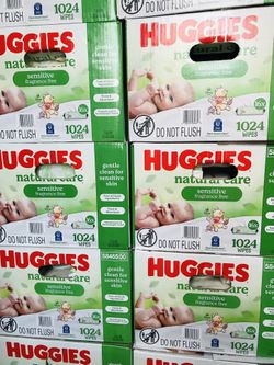 Huggies Sensitive 1024 Wipes 