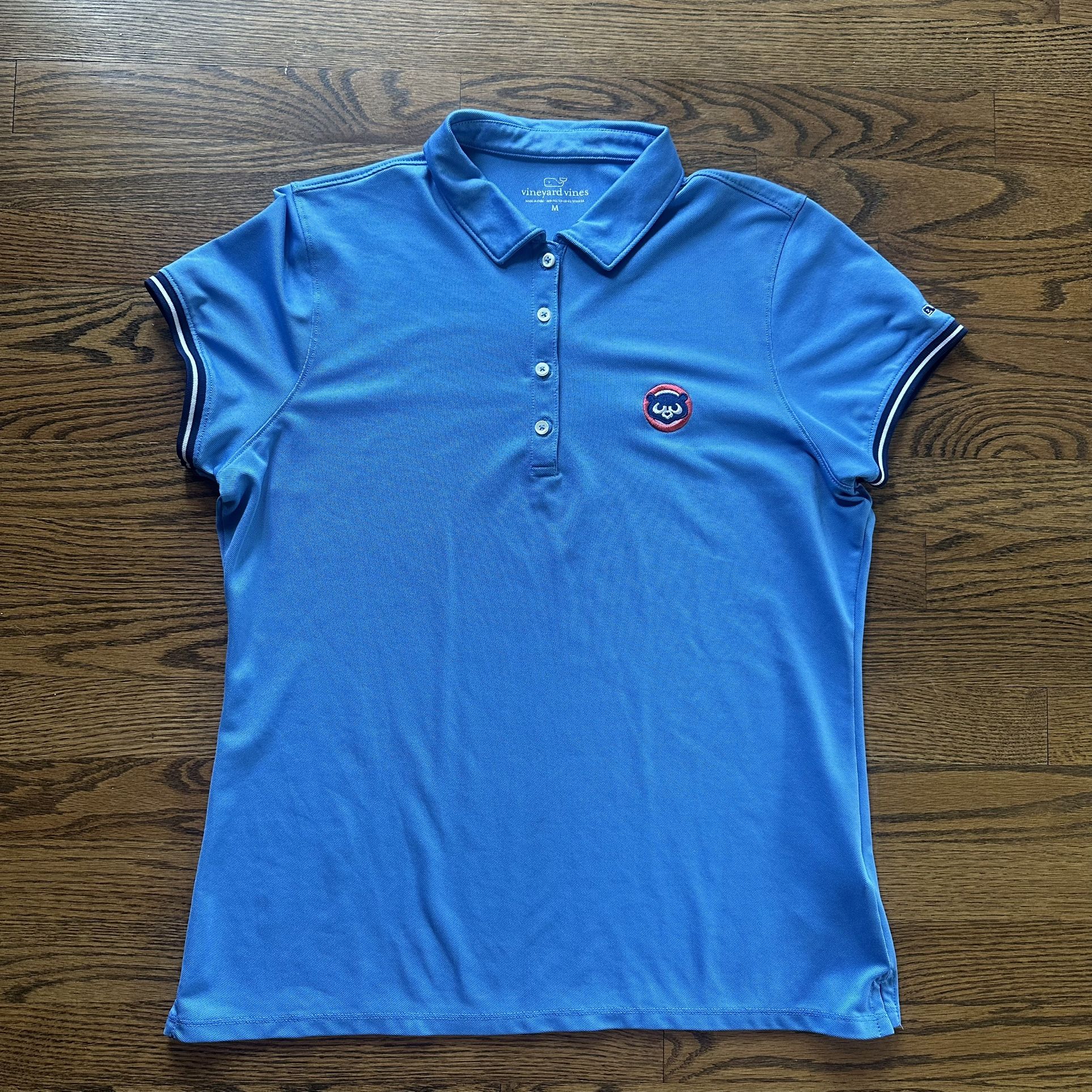 Size Medium Vineyard Vines Chicago Cubs Baseball Polo Shirt