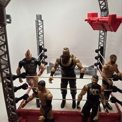 WWE Create Your Own Ring Playset + 6 Superstar Figures