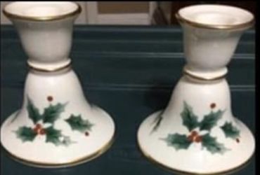 Set of 3" Mikasa Taper Candle Holders