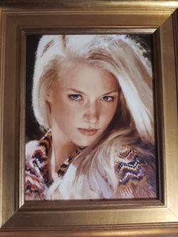 • Dean Buhler Original Portrait Painting "Eye of the Tiger" Framed Fine Art