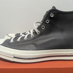 Converse Chuck 70 High Leather Heritage Color Dark Matter Gray Mens 11.5 A09479c