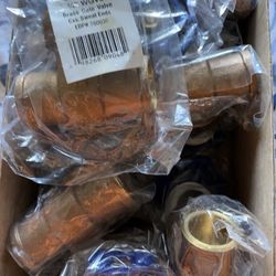 10pc - NEW Watts 3/4" Brass Gate Valves (Sweat/CxC)