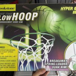 BROOKSTONE GAMETIME GLOW HOOP With Breakaway Sink Rum
