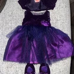Purple doll dress Set