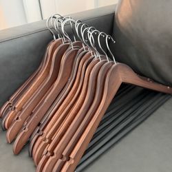 20 Used Wooden Hangers – Great Condition