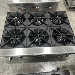 Commercial 6-burner Countertop