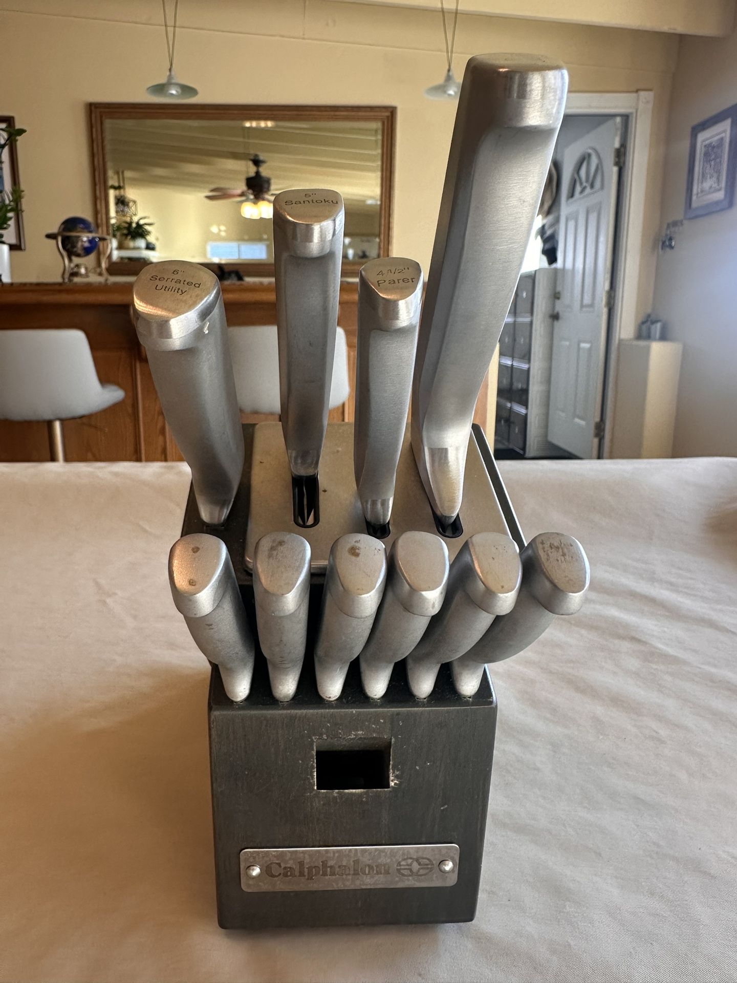 Calphalon knife set (10 pcs) including 6 steak knives