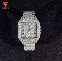 Sliver Moissanite Watch