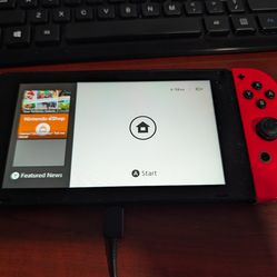 Nintendo Switch V2 Console (Red Joy-Con) - Tested & Working