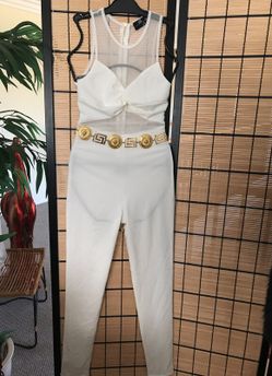 All white jumpsuit