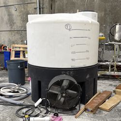 2 1050 Gallon conical tanks for sale