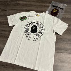 White Bape Shirt Large New 