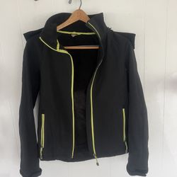 Men’s Hooded Black Jacket (M)