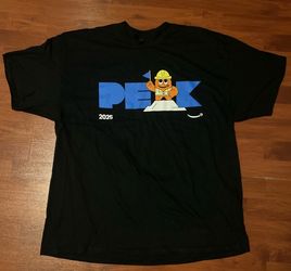 Amazon Employee PEAK 2025 Glidan Black T-shirt Limited Release L Size