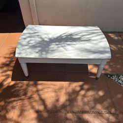 White Wood Coffee Table 