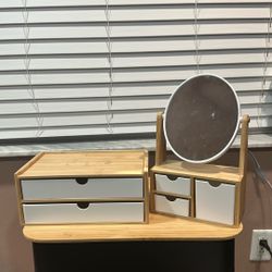 Jewelry Organizer And Matching Vanity